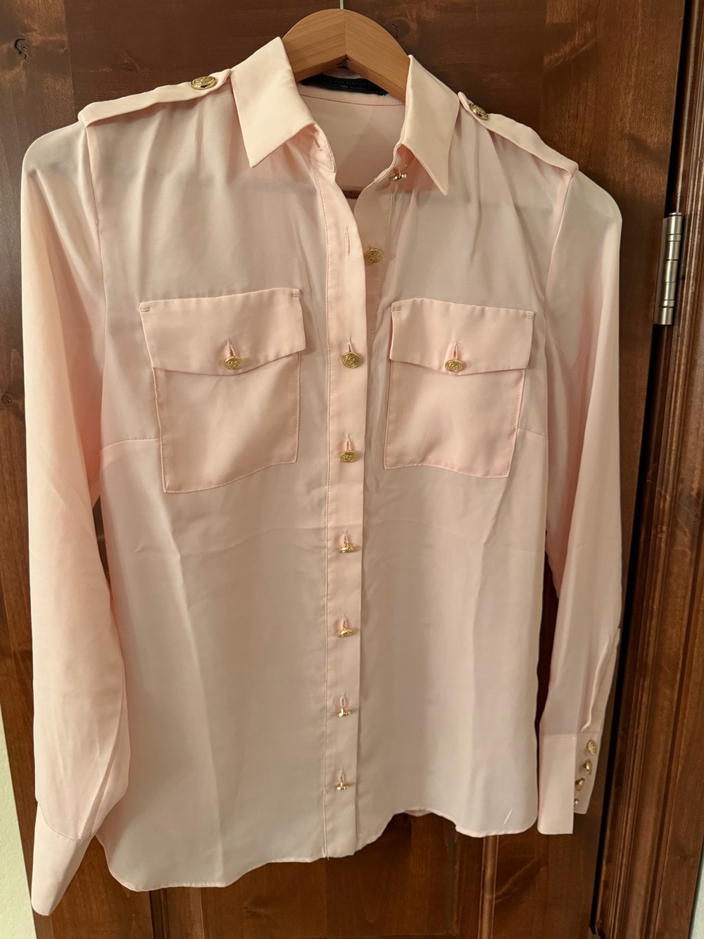Holland Cooper Blush Pink Military Shirt